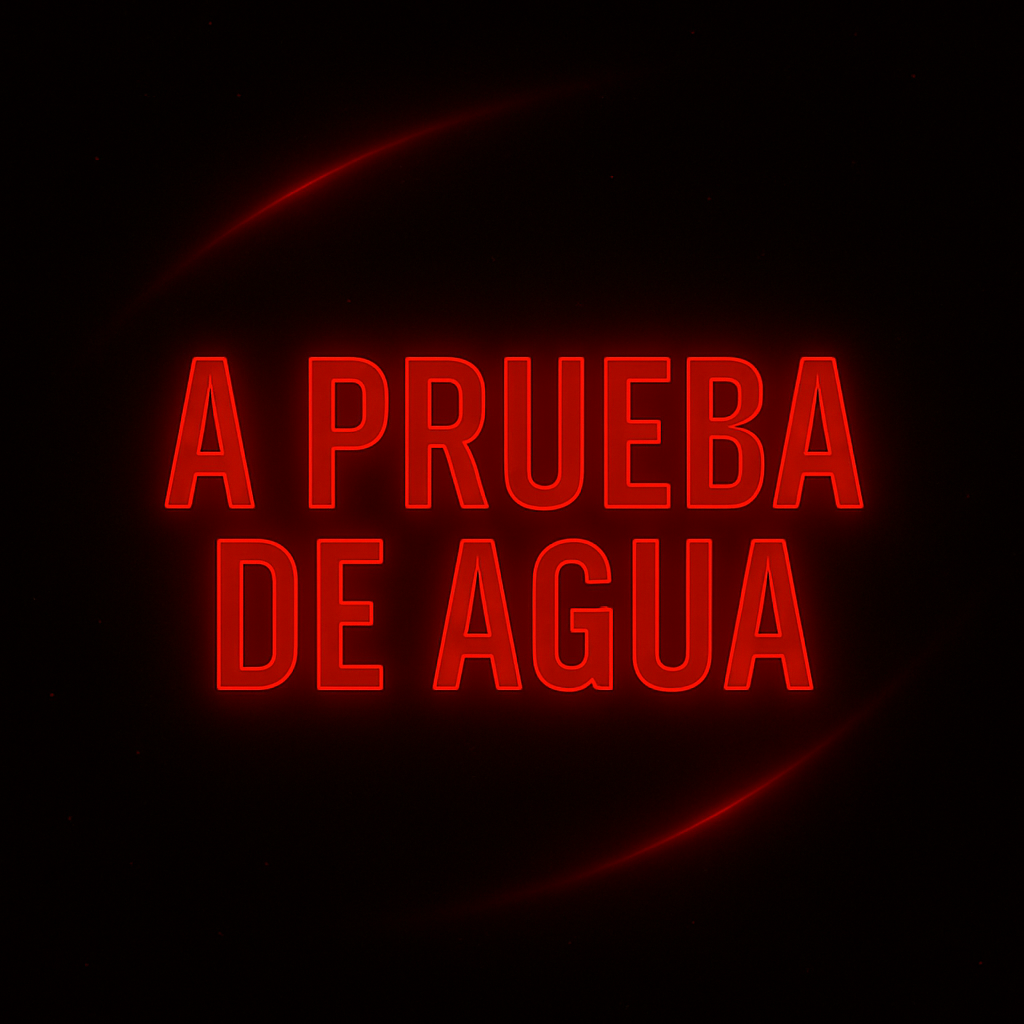 A PRUEBA DE AGUA