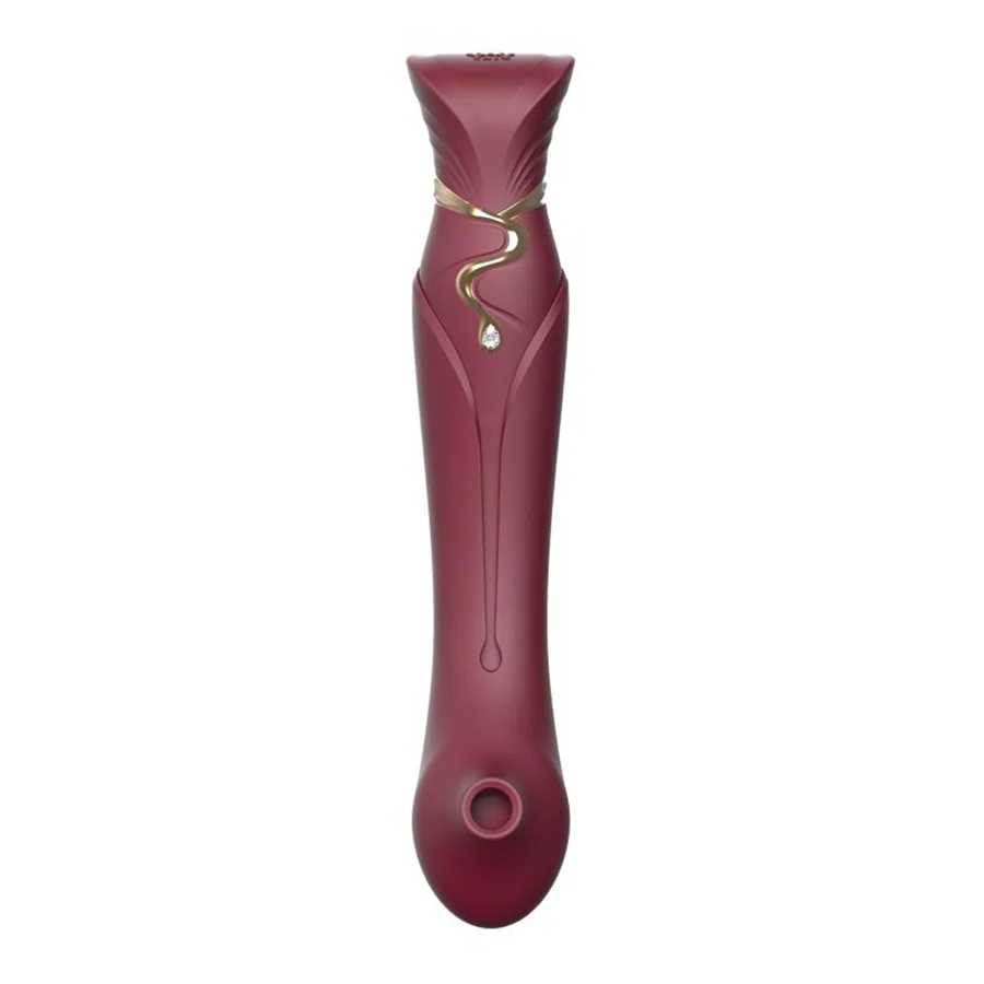 Set Vibrador de Lujo Queen Wine Red Controlado por APP