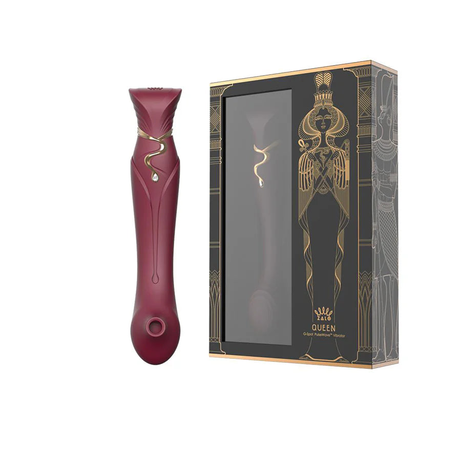 Set Vibrador de Lujo Queen Wine Red Controlado por APP