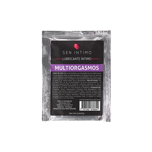Lubricante Íntimo Multiorgasmos Sachet x 7 ml