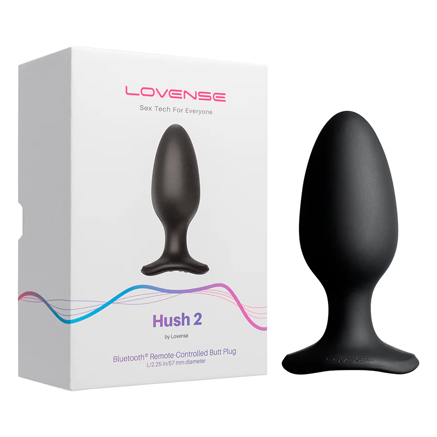 Plug Anal Vibrador Hush 2 (2.25 Pulgadas) Controlado por APP Global
