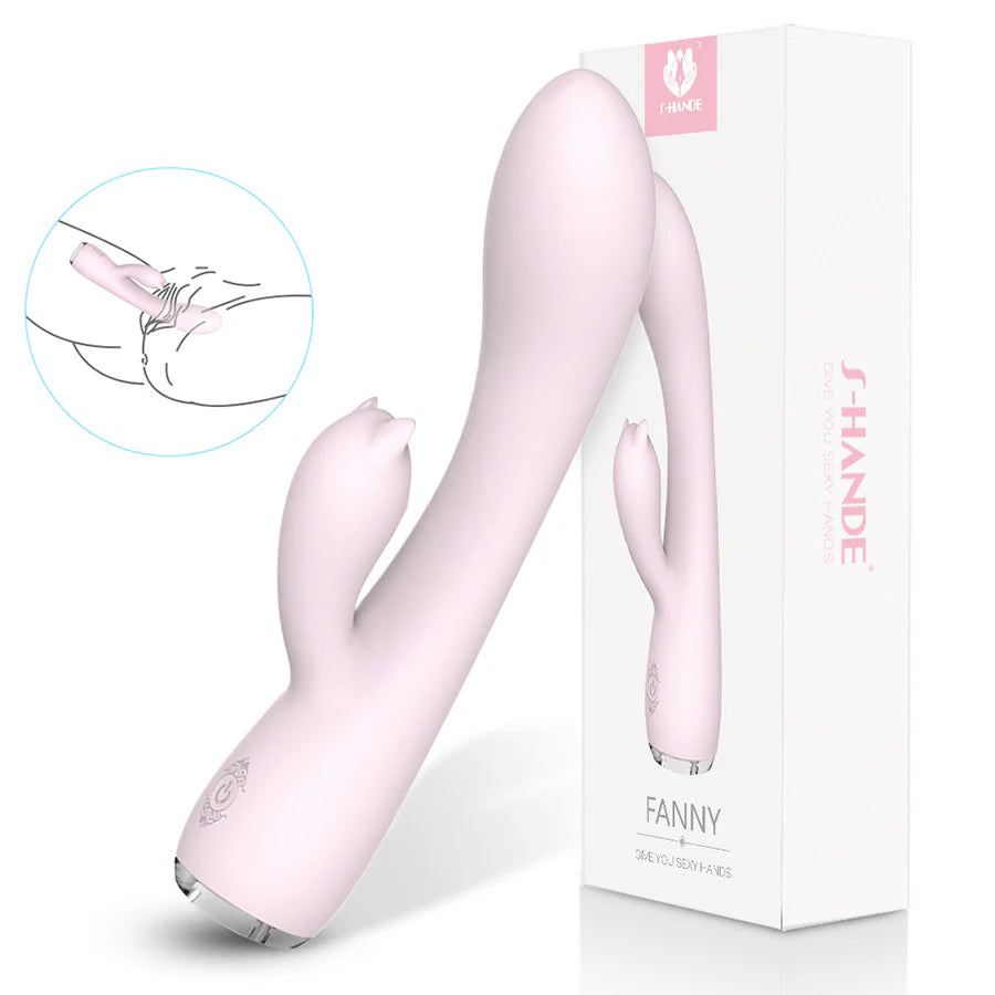 Vibrador Doble Estimulación Fanny Rosado