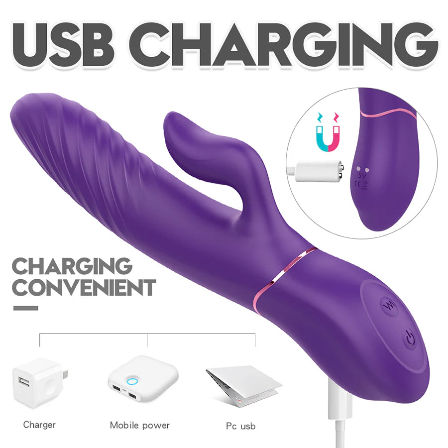 Vibrador Doble Estimulación Lighter-2 Purple