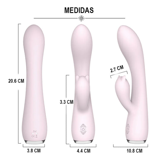 Vibrador Doble Estimulación Fanny Rosado