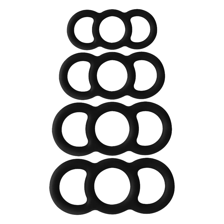 Anillos Para el Pene Silicone Ring Negras