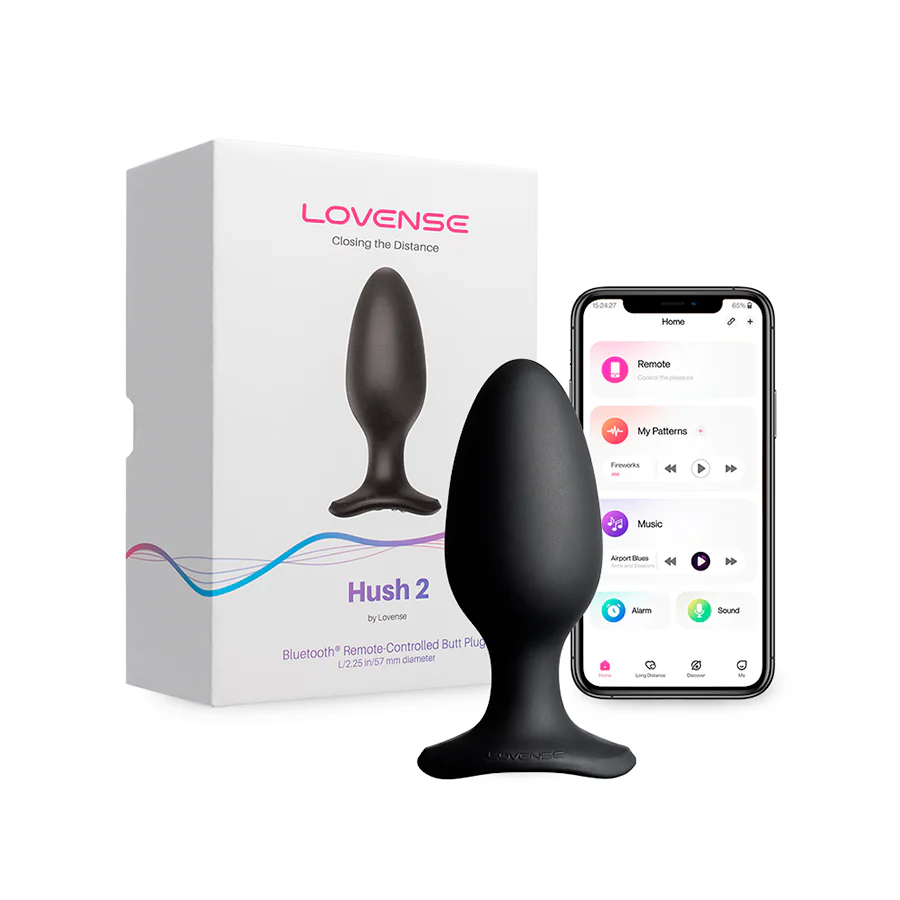 Plug Anal Vibrador Hush 2 (2.25 Pulgadas) Controlado por APP Global