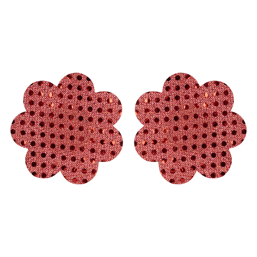 Nipple Red Flower Sequin