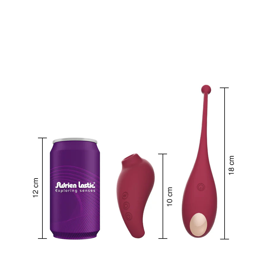Set de VIbrador Punto G y Estimulador Clitorial por Ondas Inspiration Controlado