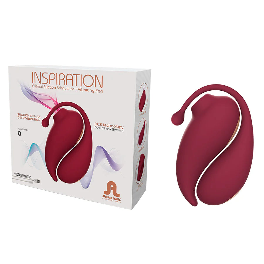 Set de VIbrador Punto G y Estimulador Clitorial por Ondas Inspiration Controlado
