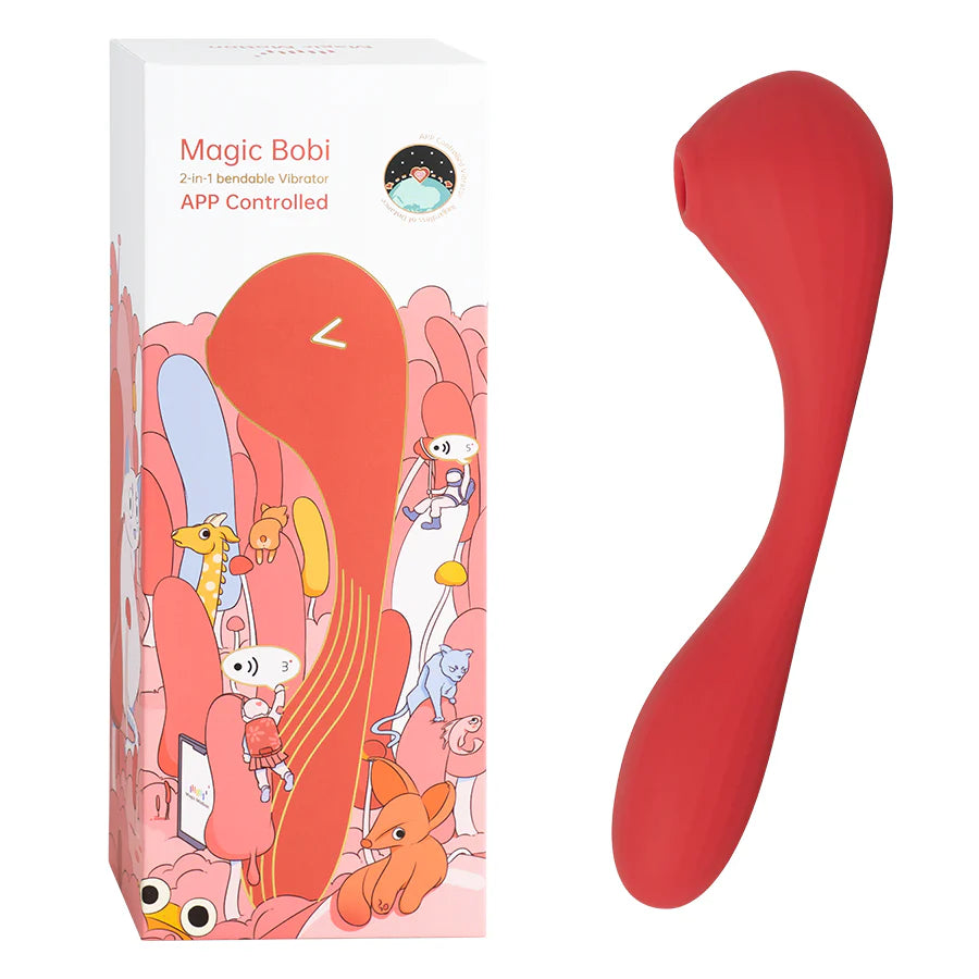 Estimulador Clitorial por Ondas y Vibrador Punto G con APP