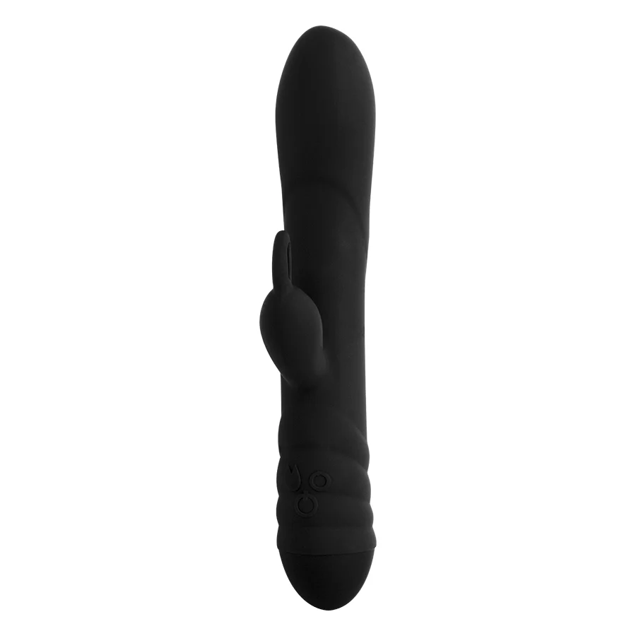 Vibrador de Doble Estimullacion Twister Black