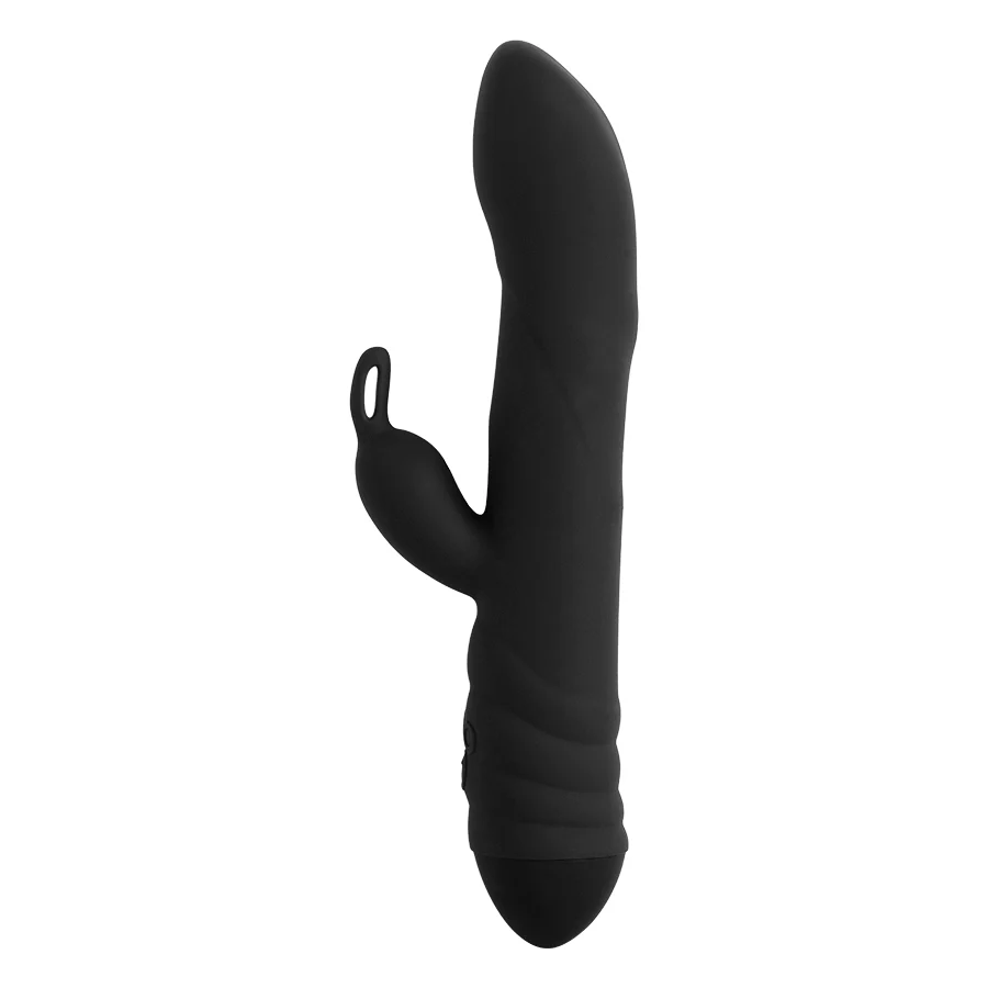 Vibrador de Doble Estimullacion Twister Black