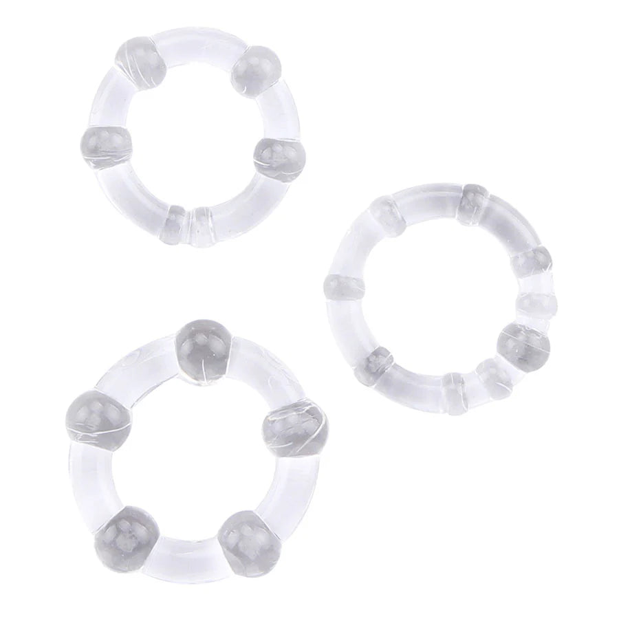 Rings Beaded Cock Clear