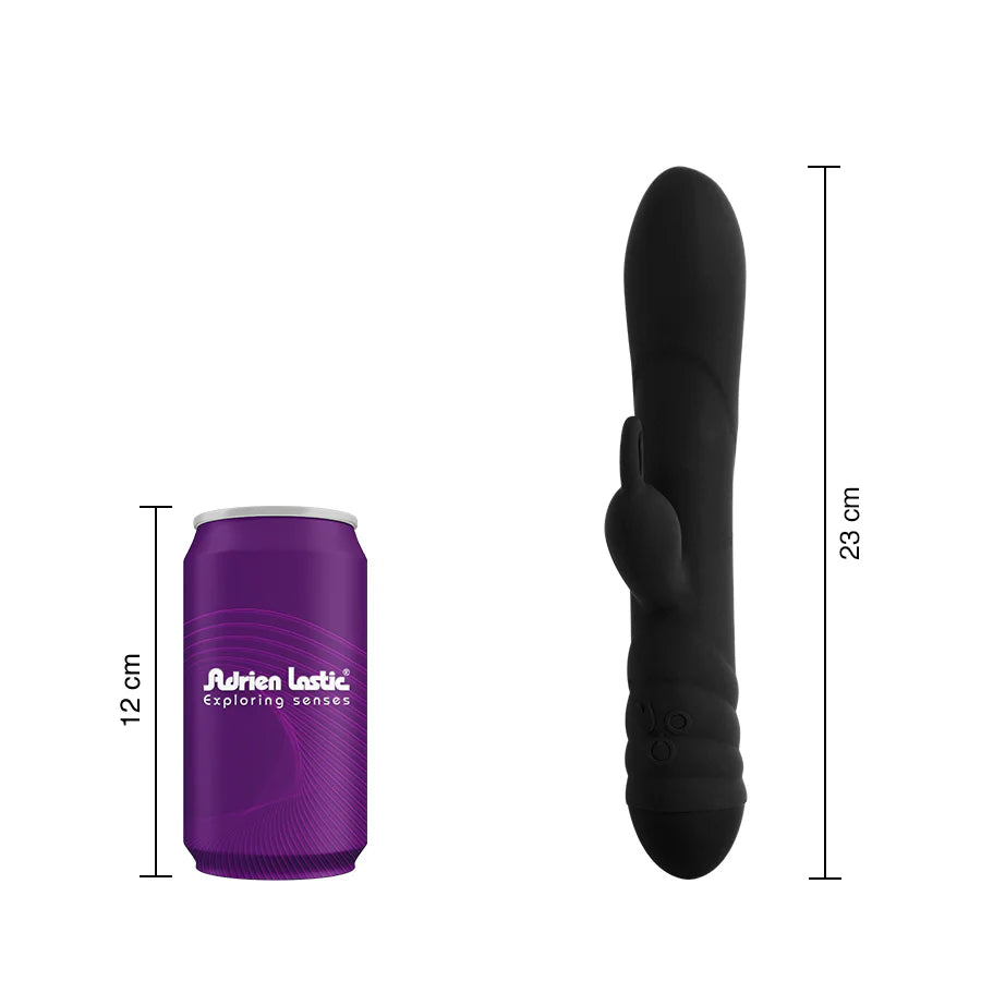 Vibrador de Doble Estimullacion Twister Black