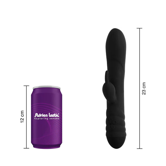 Vibrador de Doble Estimullacion Twister Black