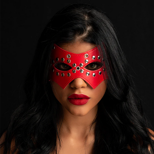 Antifaz Studded Red