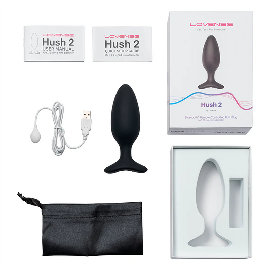 Vibrador Anal Hush 2 (1.75 pulgadas) Controlado por APP Global