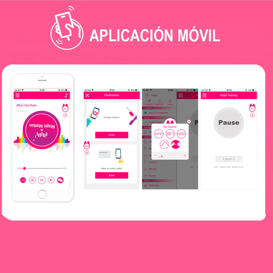 Vibrador Clitorial y Punto G Magic Eidolon Controlado por APP Global