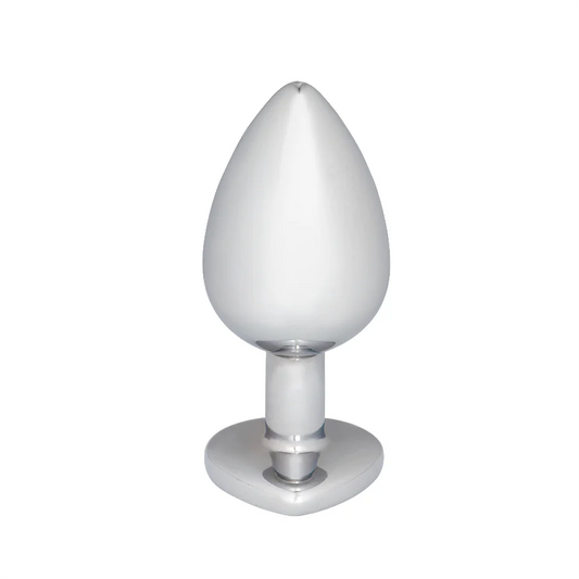 Plug Anal Corazón Gema Rosa Talla S