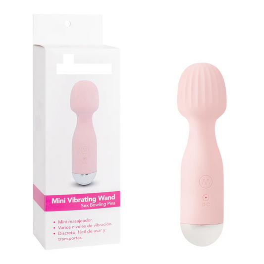 Mini Vibrating Wand Sex Bowling Pins Pink