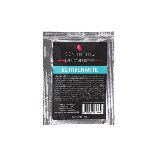 Lubricante Íntimo Estrechante Sachet x 7 ml